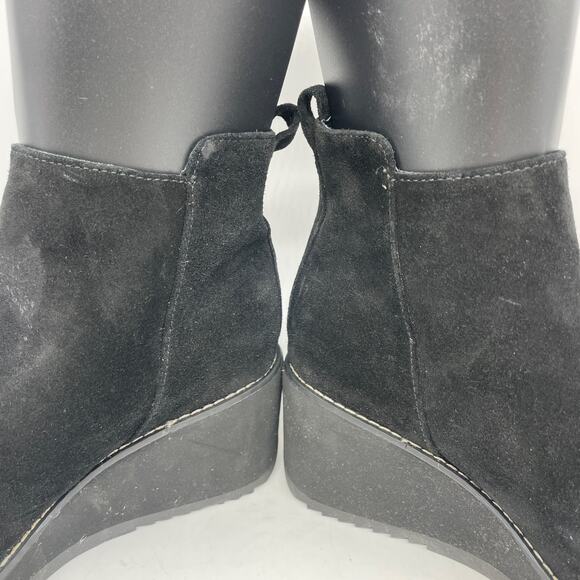 Sofft Women's Emeline Waterproof Suede Wedge Side Zip Bootie Black Size 7 M - Picture 12 of 13